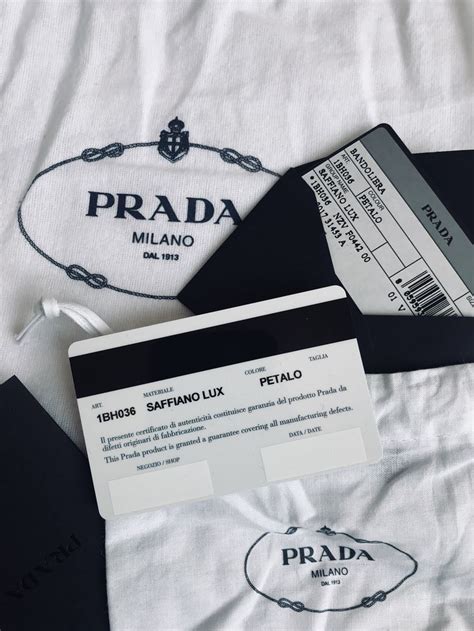 prada authenticate|Prada authenticity certificate card.